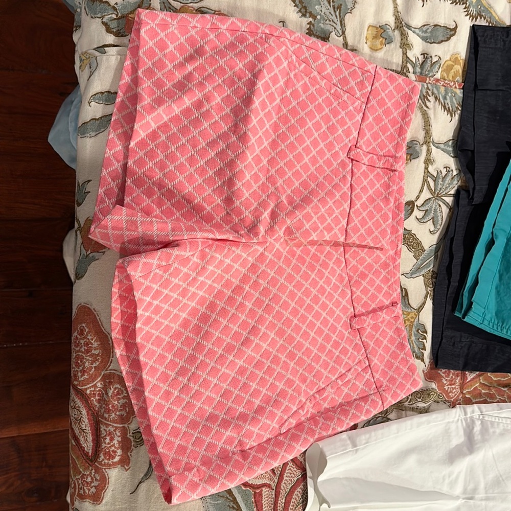 Pink Ann Taylor shorts.